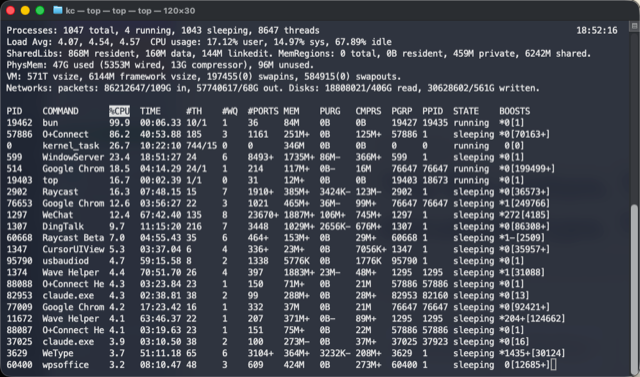Terminal commands